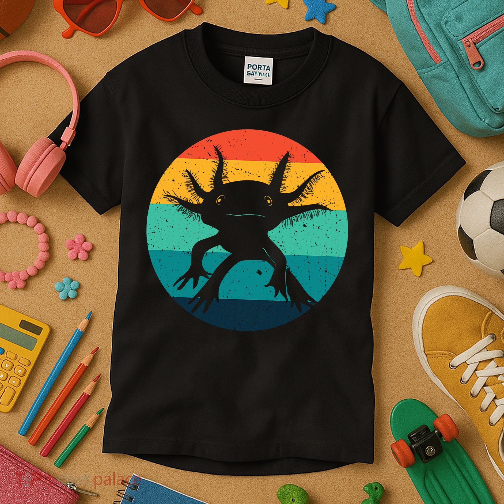 Ambystomatidae Breeder Axolotl Animal Funny Retro  Kids T-Shirt