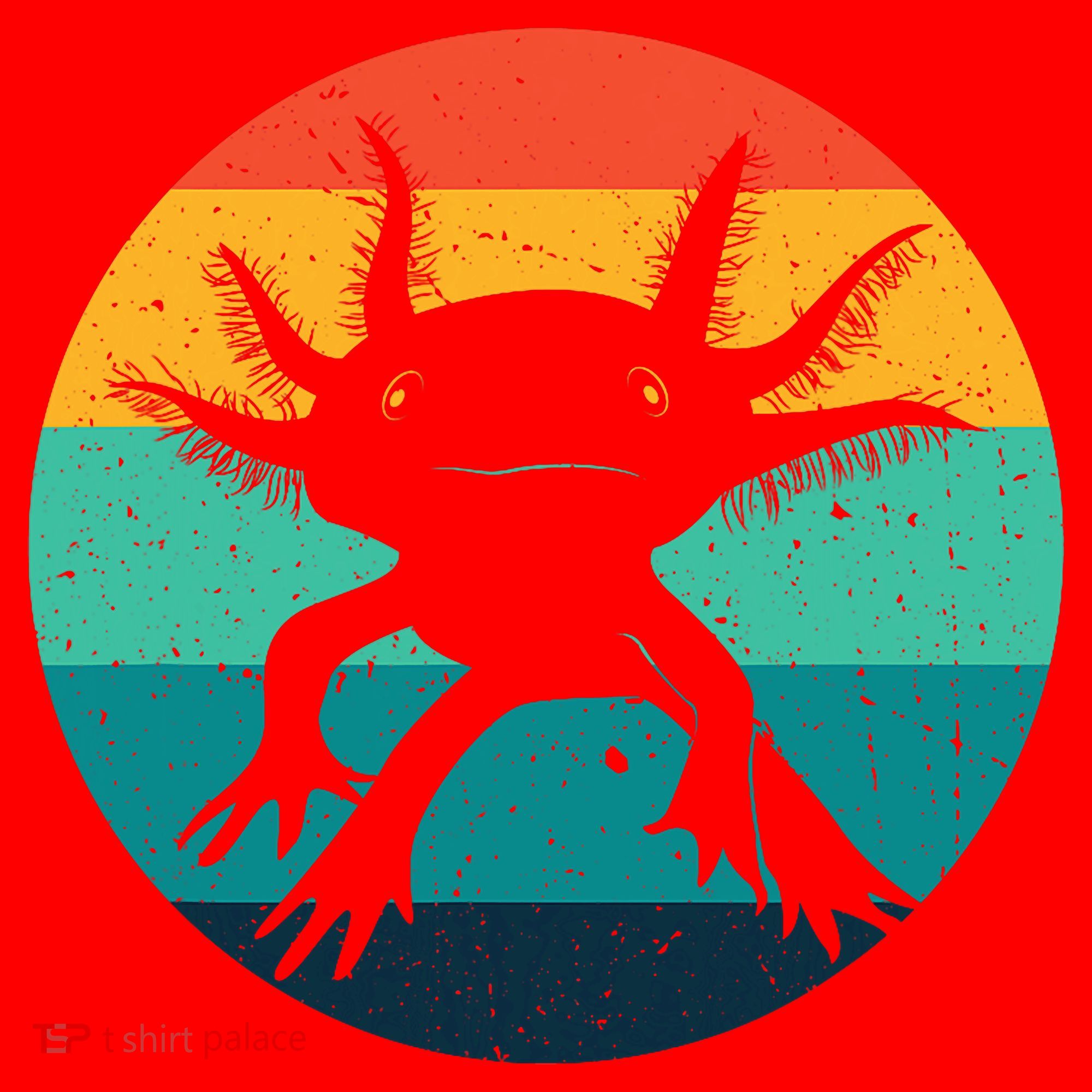 Ambystomatidae Breeder Axolotl Animal Funny Retro  Santa Hat