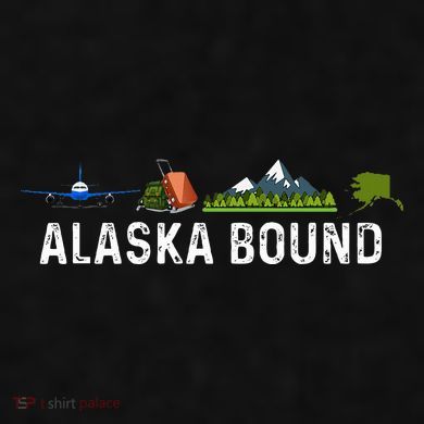 Alaska Bound Airplane Luggage And Mountains Ladies PosiCharge Tri-Blend Wicking Tank