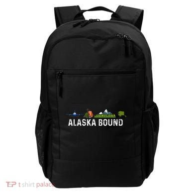 Alaska Bound Airplane Luggage And Mountains Backpack