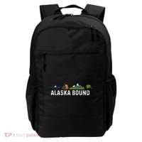 Alaska Bound Airplane Luggage And Mountains Backpack thumb 0