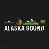 Alaska Bound Airplane Luggage And Mountains Ornament thumb 1