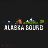 Alaska Bound Airplane Luggage And Mountains Women's Long Sleeve Shirt thumb 2