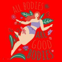 All Bodies Are Good Bodies Santa Hat thumb 1