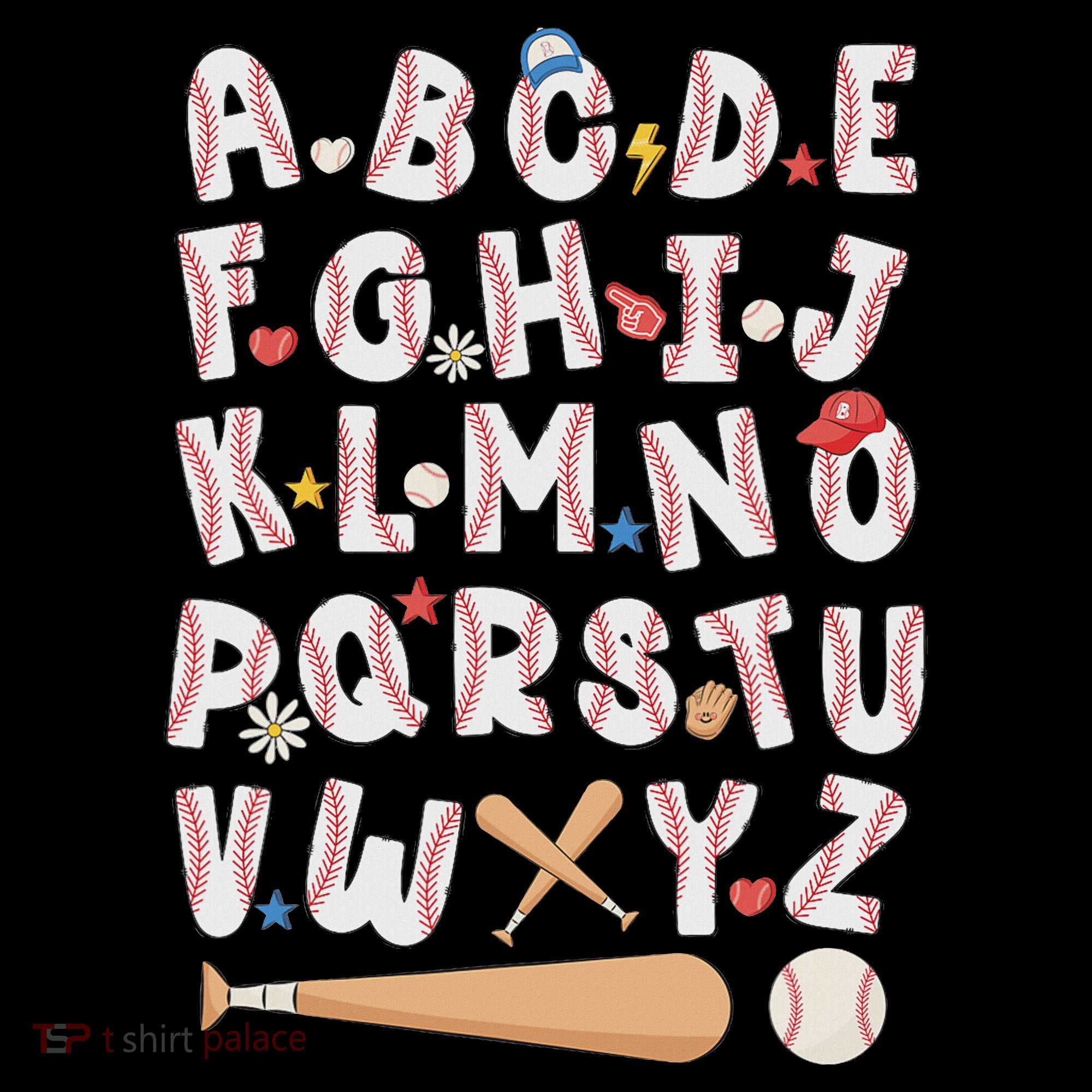 Alphabet Baseball Abcs Letters Teacher Hoodie