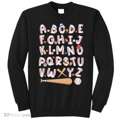 Alphabet Baseball Abcs Letters Teacher Sweatshirt