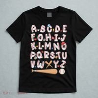 Alphabet Baseball Abcs Letters Teacher T-Shirt thumb 5