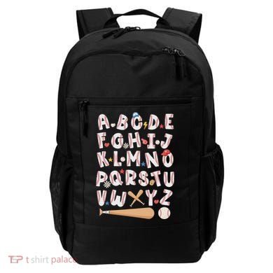 Alphabet Baseball Abcs Letters Teacher Backpack
