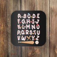 Alphabet Baseball Abcs Letters Teacher Coaster thumb 0