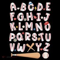 Alphabet Baseball Abcs Letters Teacher Ornament thumb 1