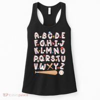 Alphabet Baseball Abcs Letters Teacher Women's Tank Top thumb 0
