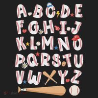 Alphabet Baseball Abcs Letters Teacher Hat thumb 2