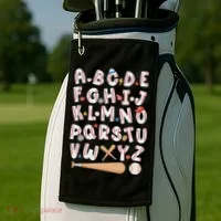 Alphabet Baseball Abcs Letters Teacher Golf Towel thumb 2
