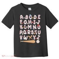 Alphabet Baseball Abcs Letters Teacher Toddler T-Shirt thumb 0