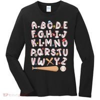 Alphabet Baseball Abcs Letters Teacher Women's Long Sleeve Shirt thumb 0