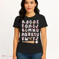 Alphabet Baseball Abcs Letters Teacher Women's T-Shirt thumb 4