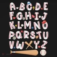 Alphabet Baseball Abcs Letters Teacher Women's T-Shirt thumb 6