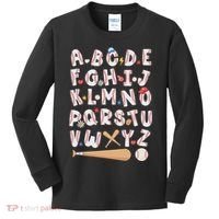 Alphabet Baseball Abcs Letters Teacher Kids Long Sleeve Shirt thumb 0