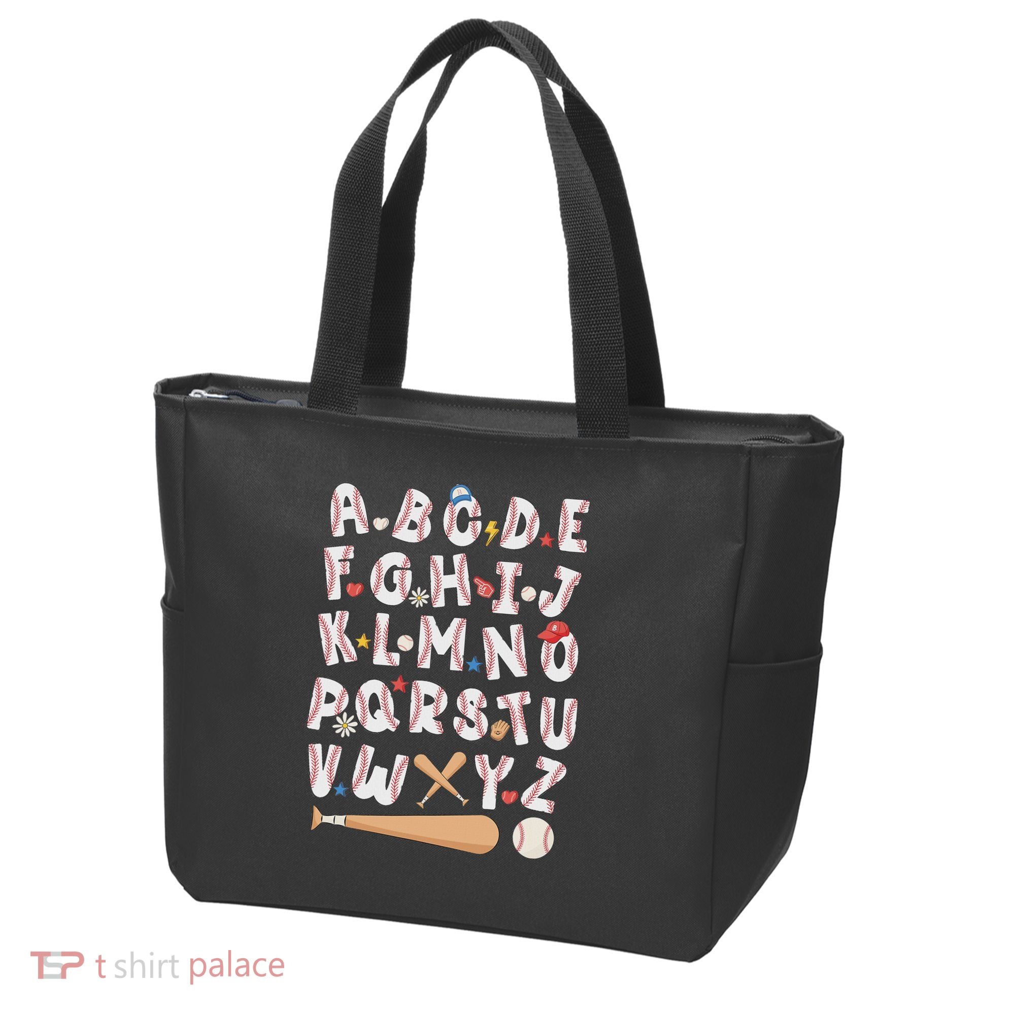 Alphabet Baseball Abcs Letters Teacher Tote Bag