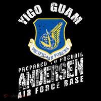 Andersen Base Alumni Veteran Guam 36th Wing Usaf T-Shirt thumb 7