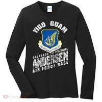 Andersen Base Alumni Veteran Guam 36th Wing Usaf Women's Long Sleeve Shirt thumb 0