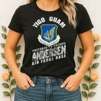 Andersen Base Alumni Veteran Guam 36th Wing Usaf Women's T-Shirt thumb 2