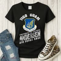 Andersen Base Alumni Veteran Guam 36th Wing Usaf Women's T-Shirt thumb 3