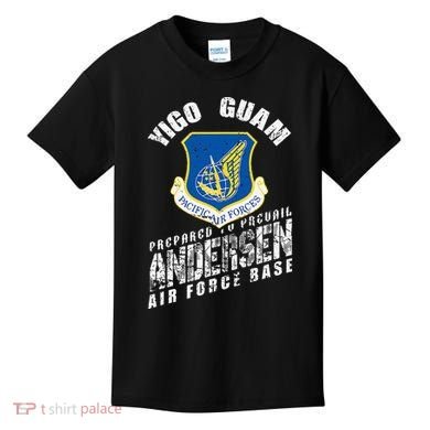 Andersen Base Alumni Veteran Guam 36th Wing Usaf Kids T-Shirt