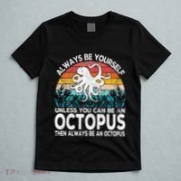 Always Be An Octopus Lover Funny Octopus Quote Retro T-Shirt thumb 5