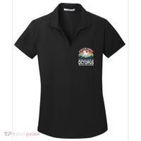Always Be An Octopus Lover Funny Octopus Quote Retro Women's Dry Zone Grid Polo thumb 0