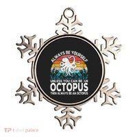 Always Be An Octopus Lover Funny Octopus Quote Retro Ornament thumb 0