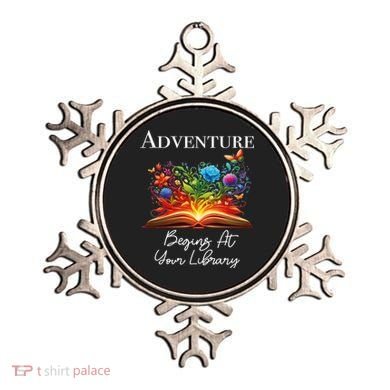 Adventure Begins At Your Library Summer Reading 2024 Flowers Cool Gift Ornament