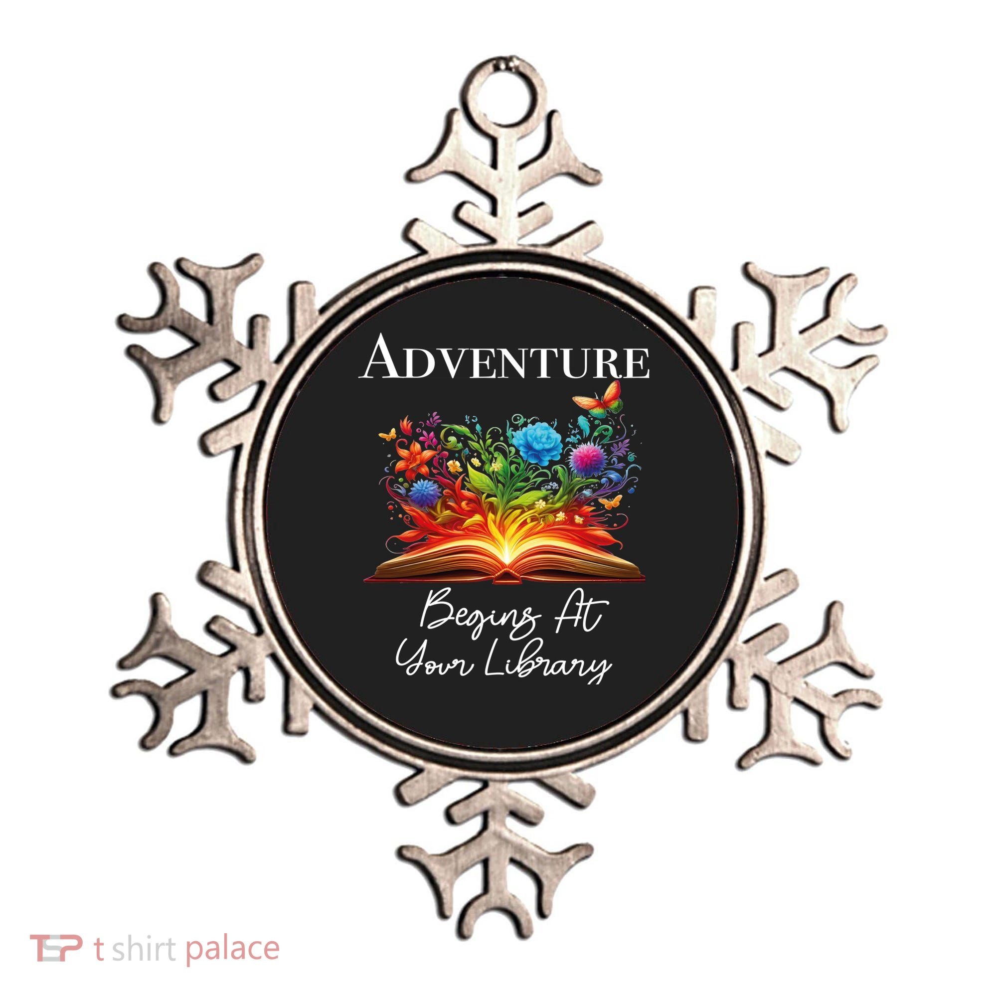 Adventure Begins At Your Library Summer Reading 2024 Flowers Cool Gift Ornament