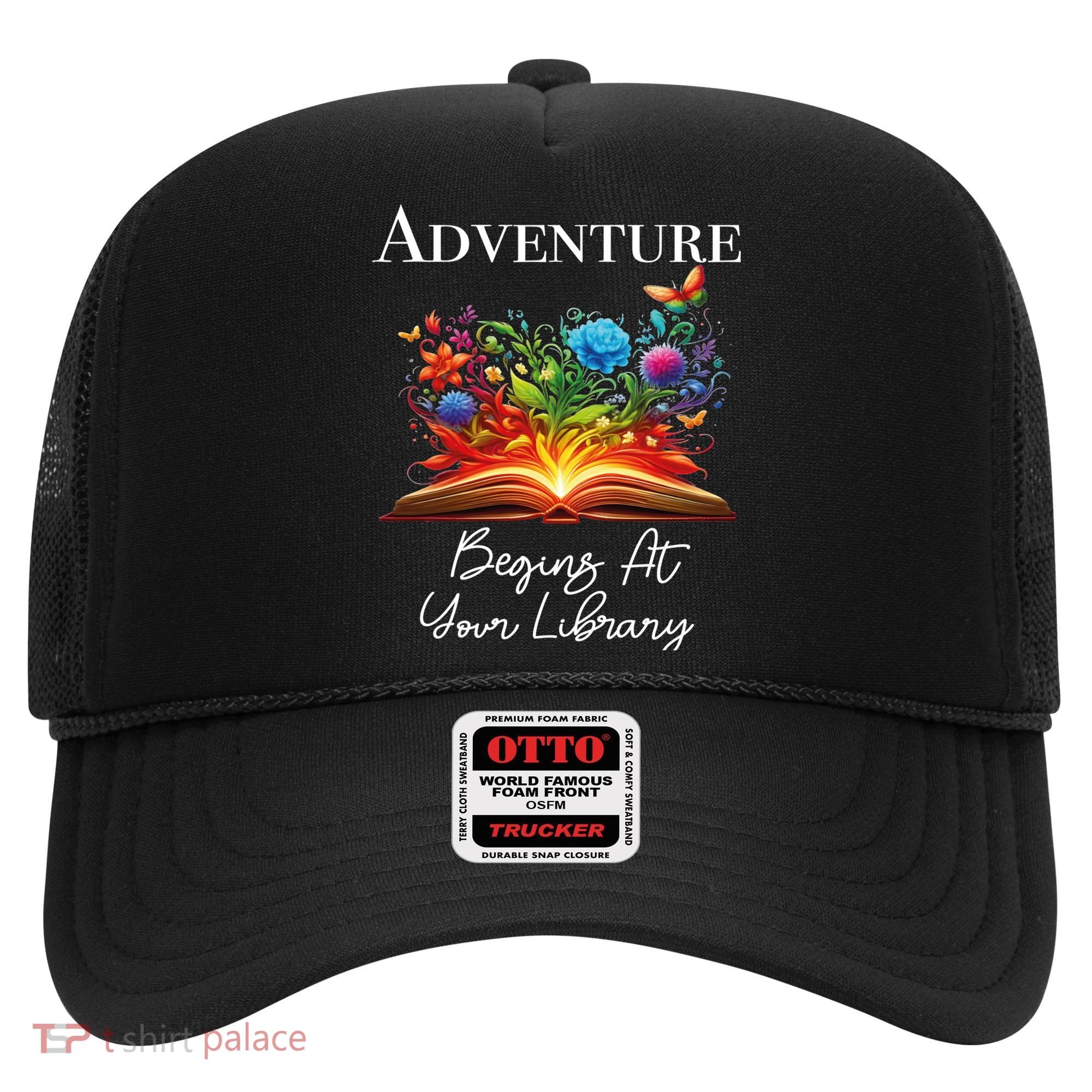 Adventure Begins At Your Library Summer Reading 2024 Flowers Cool Gift Hat