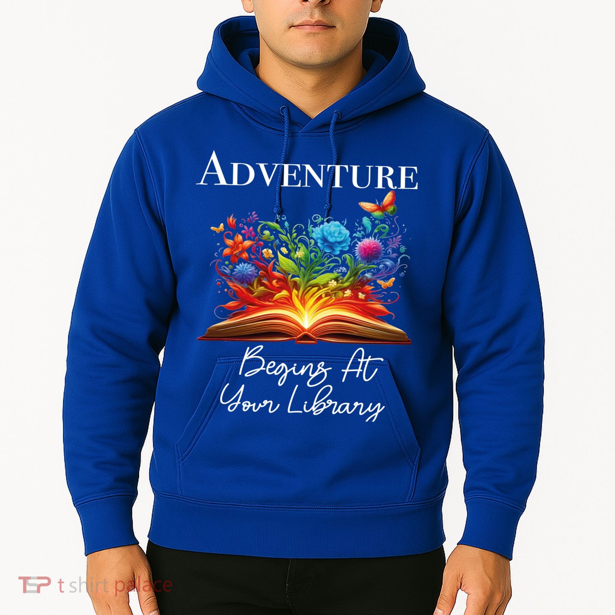 Adventure Begins At Your Library Summer Reading 2024 Flowers Cool Gift Hoodie