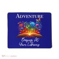 Adventure Begins At Your Library Summer Reading 2024 Flowers Cool Gift Mousepad thumb 0