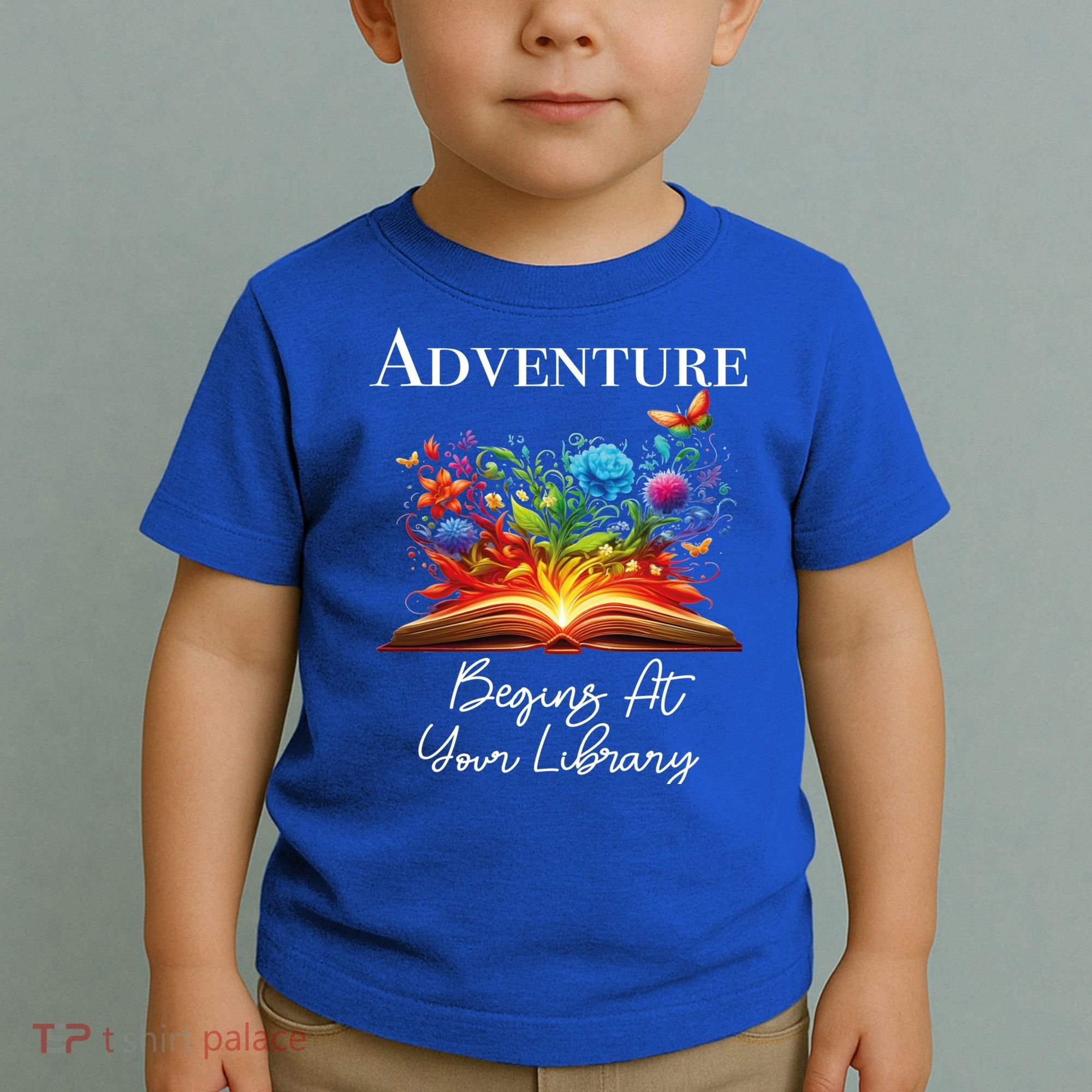 Adventure Begins At Your Library Summer Reading 2024 Flowers Cool Gift Toddler T-Shirt