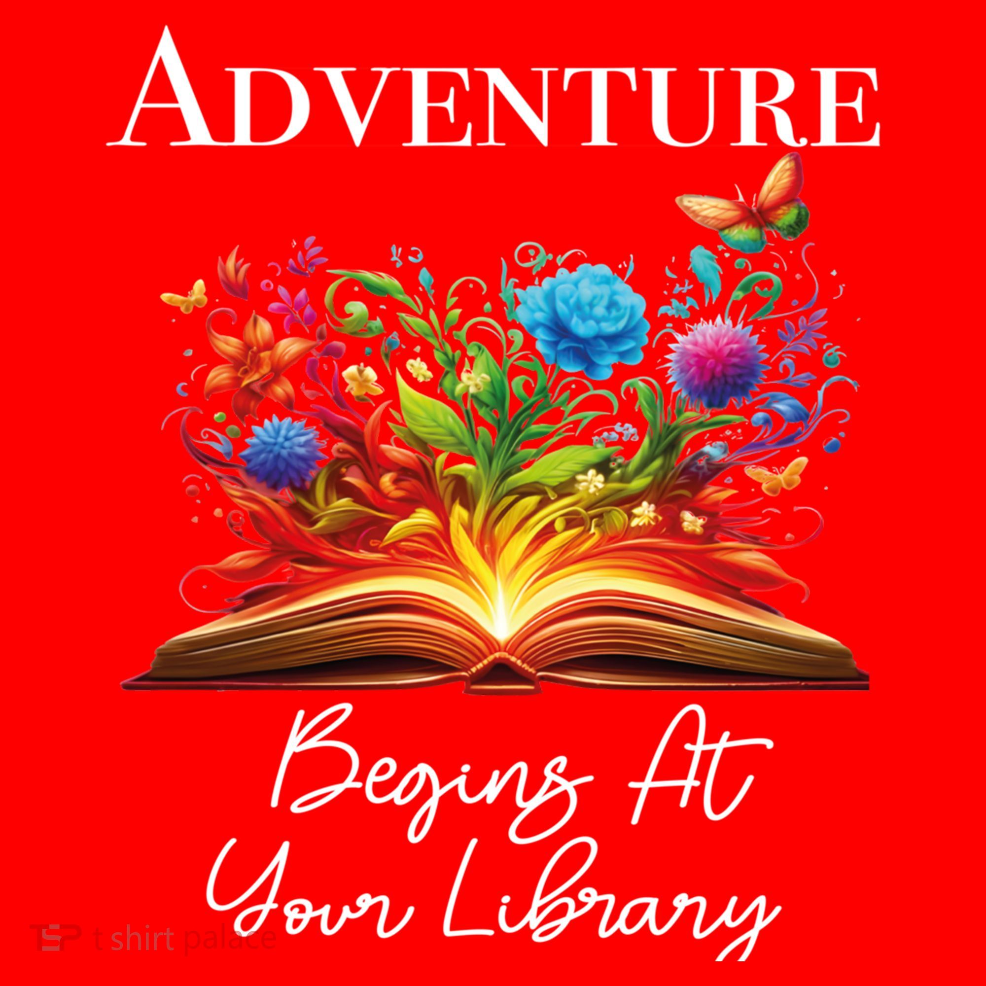 Adventure Begins At Your Library Summer Reading 2024 Flowers Cool Gift Santa Hat