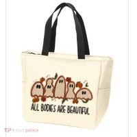 All Bodies Are Beautiful Halloween Funny Ghost Positive Tote Bag thumb 3
