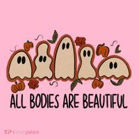 All Bodies Are Beautiful Halloween Funny Ghost Positive Coaster thumb 2