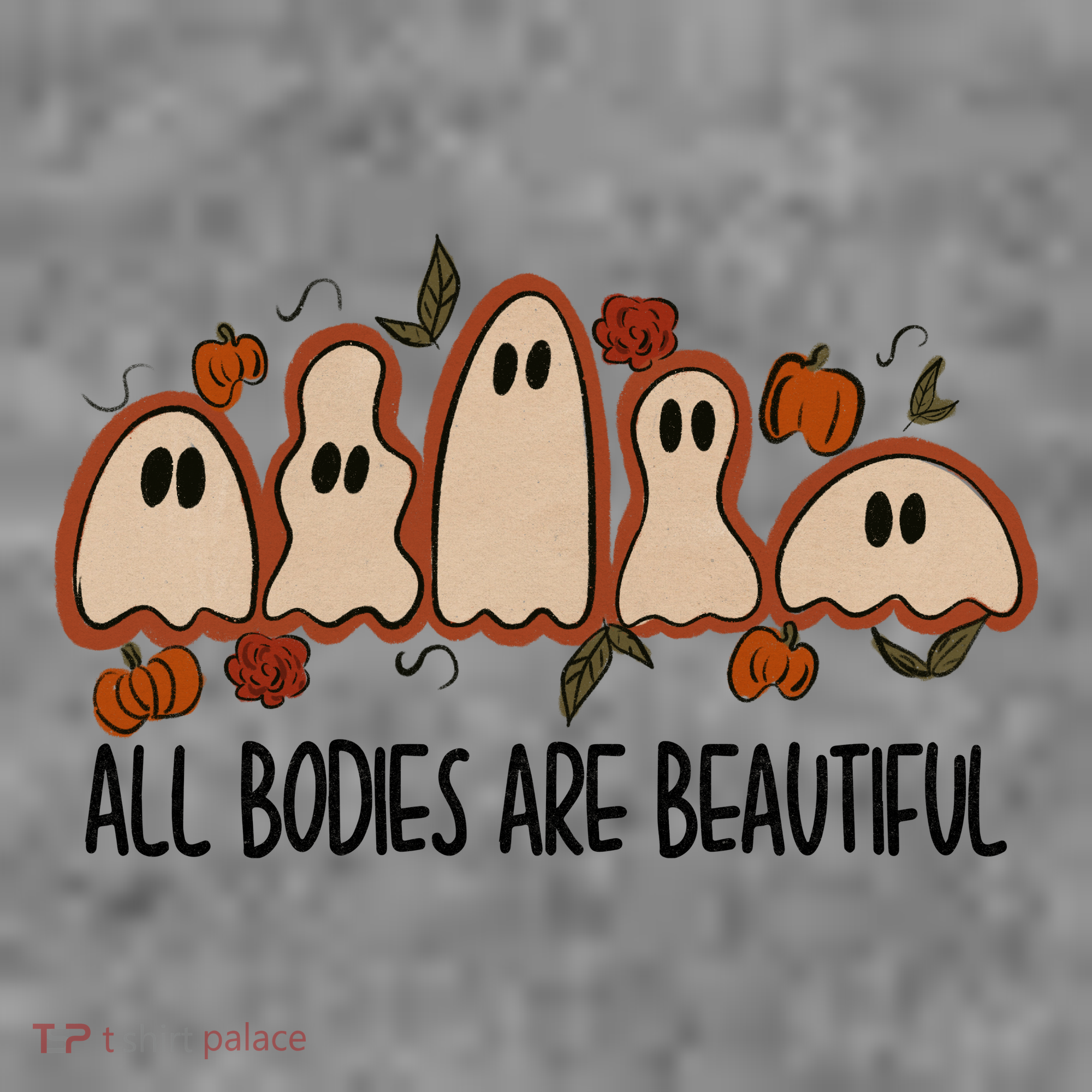 All Bodies Are Beautiful Halloween Funny Ghost Positive Toddler Hoodie