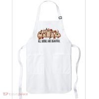 All Bodies Are Beautiful Halloween Funny Ghost Positive Apron thumb 0