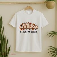 All Bodies Are Beautiful Halloween Funny Ghost Positive T-Shirt thumb 2