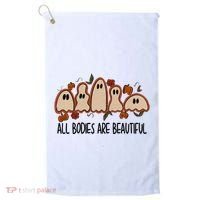 All Bodies Are Beautiful Halloween Funny Ghost Positive Golf Towel thumb 0
