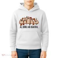 All Bodies Are Beautiful Halloween Funny Ghost Positive Kids Hoodie thumb 4