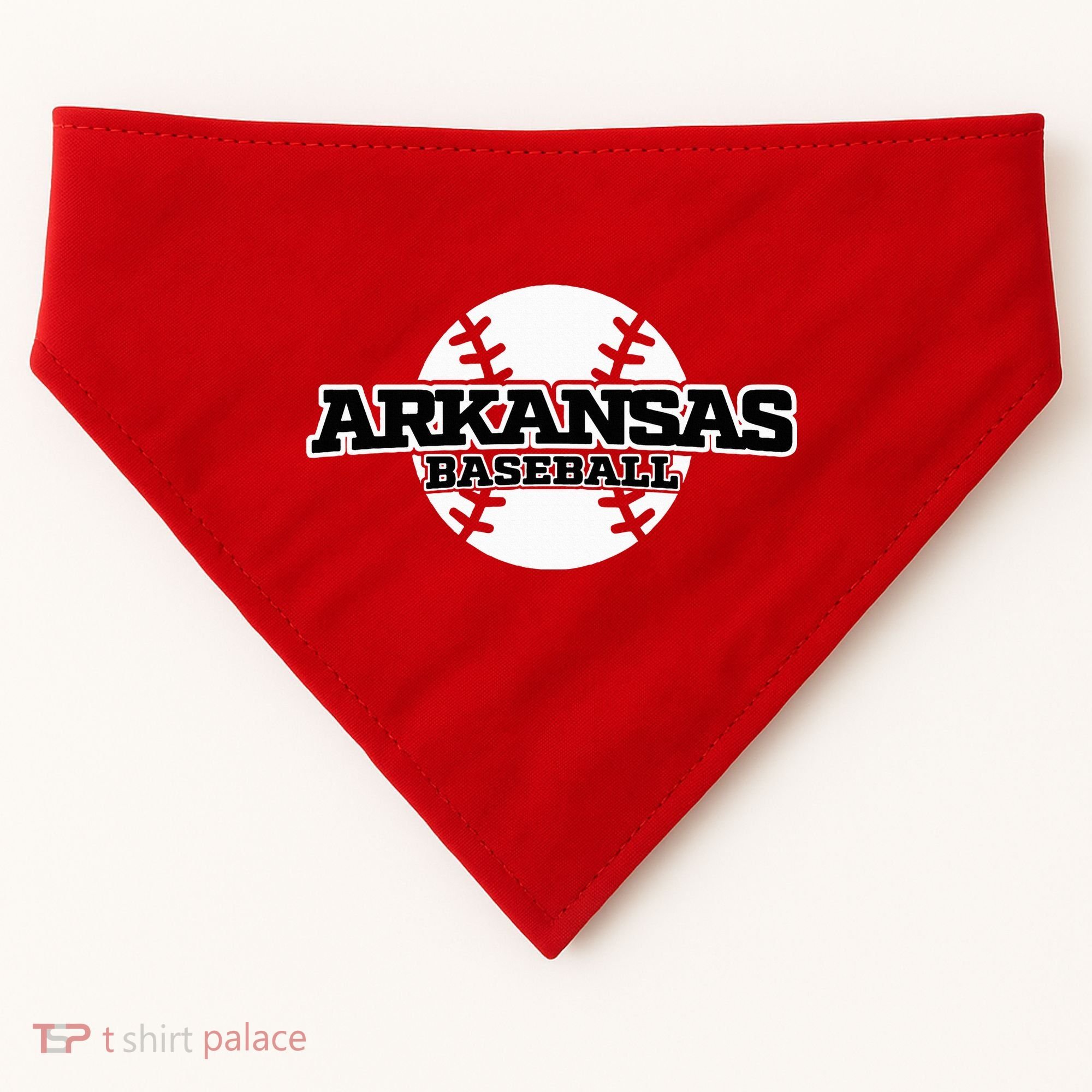 Arkansas Baseball USA-Made Doggie Bandana