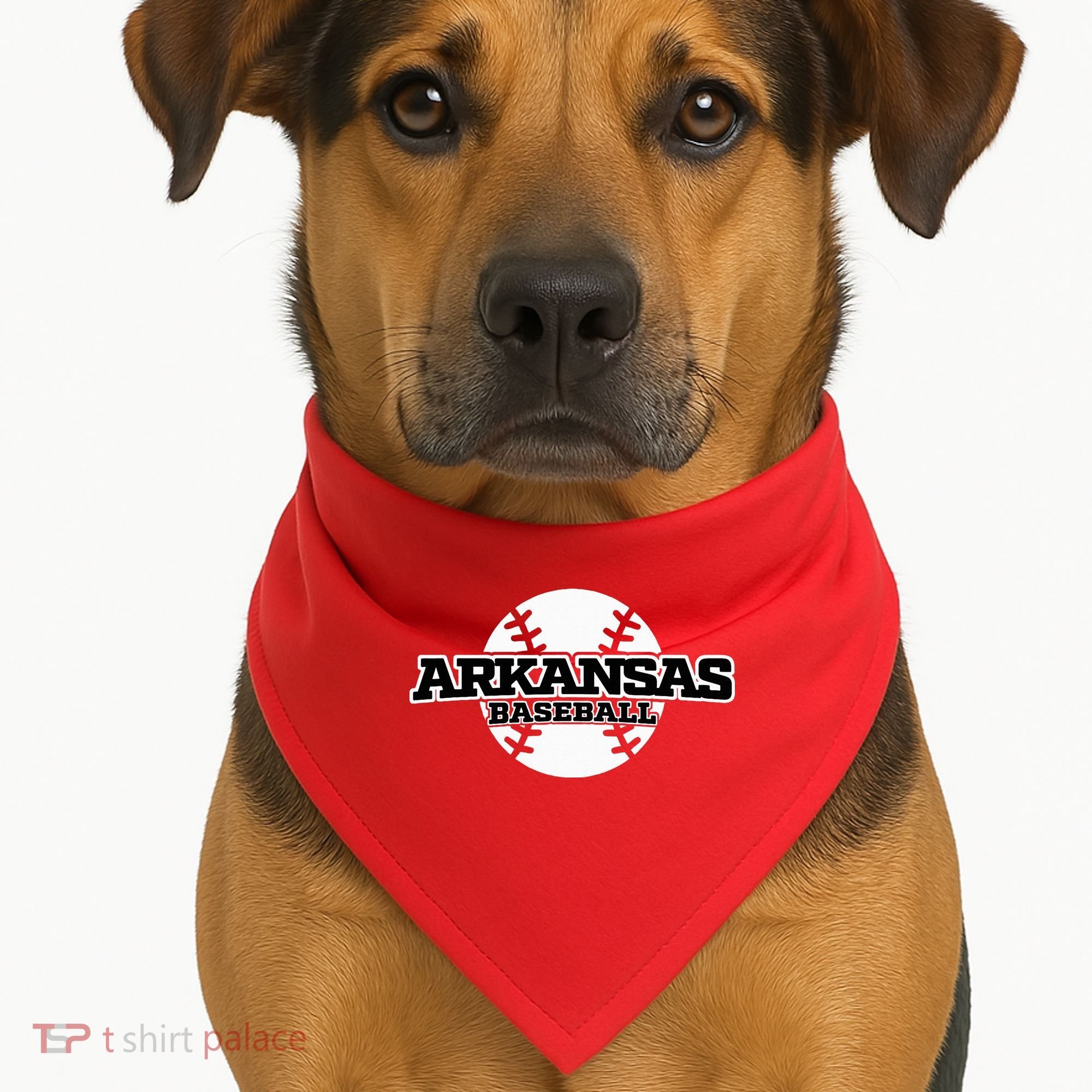 Arkansas Baseball USA-Made Doggie Bandana