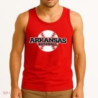 Arkansas Baseball Tank Top thumb 3