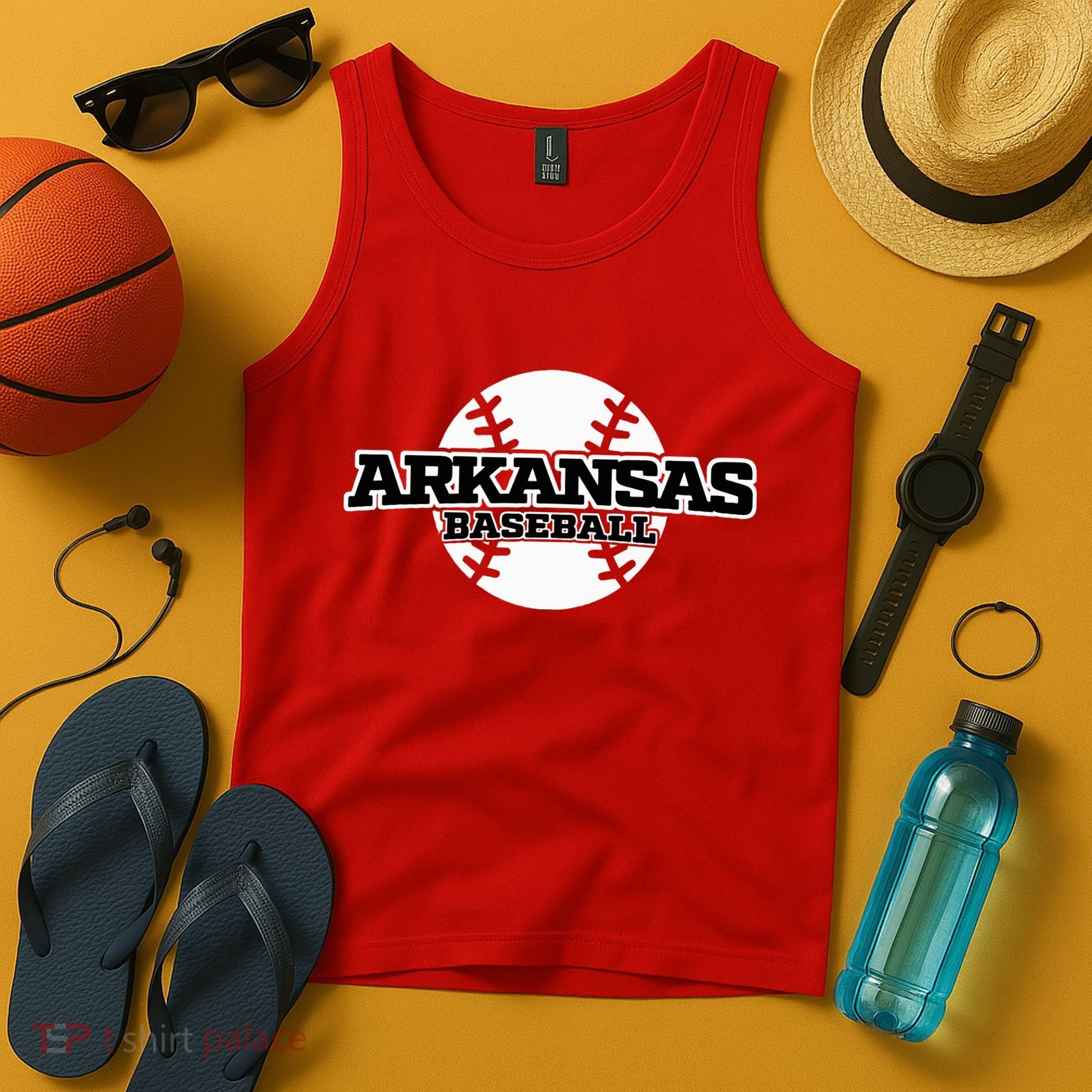 Arkansas Baseball Tank Top