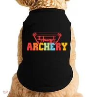Archery Bow And Arrow Colorful Gift Doggie Tank thumb 0